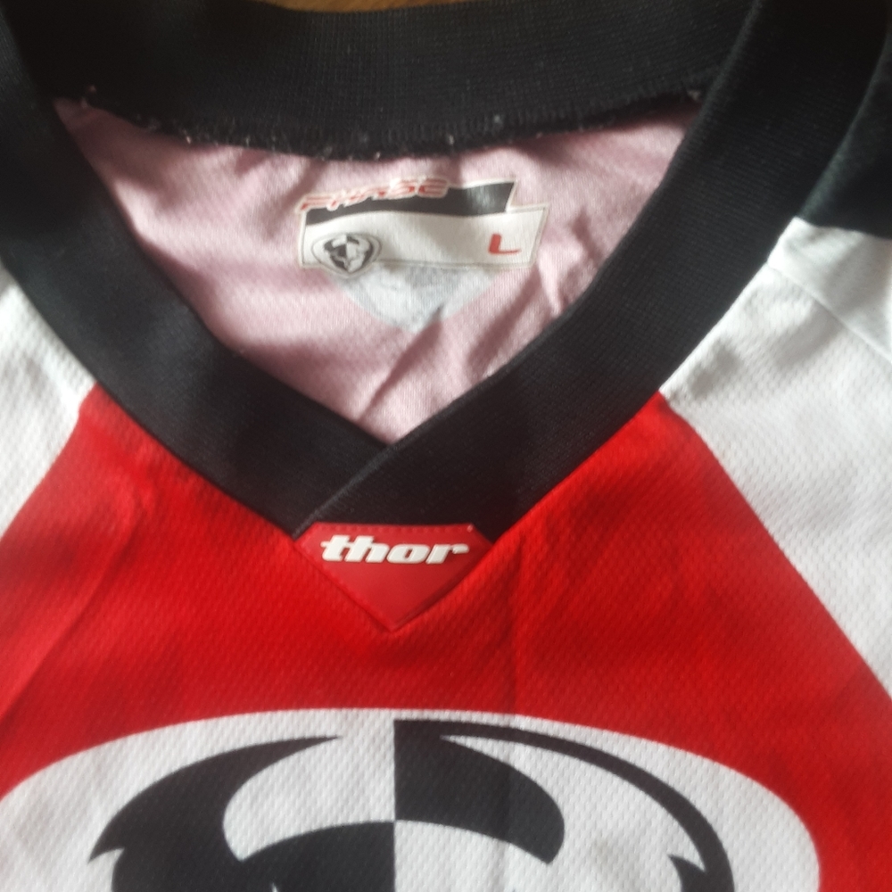 Thor Jersey Motocross Dirt Bike Offroad Riding Mens Large Phase Long Sleeves